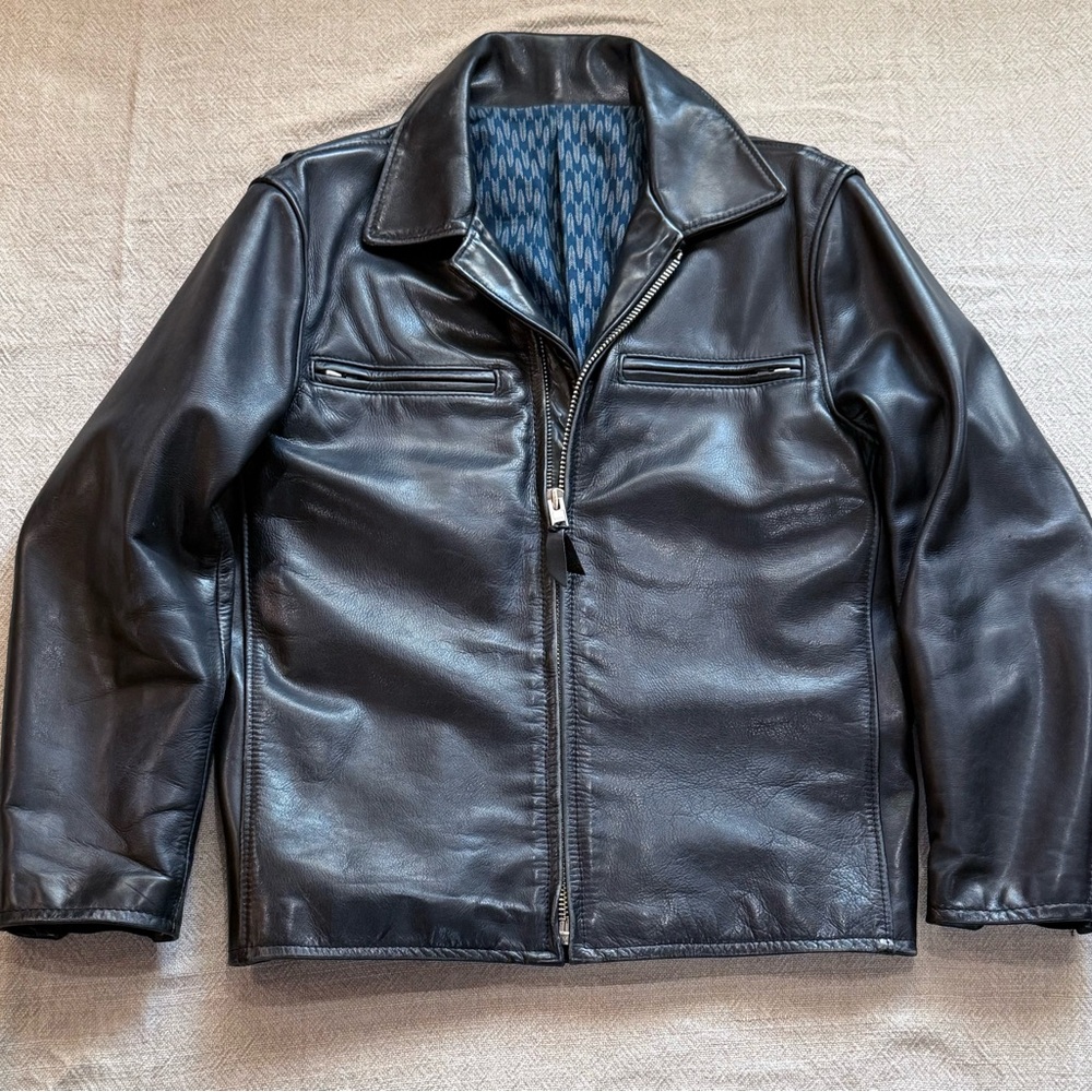 Men's Black Leather Jacket